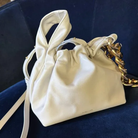 Gorgeous! Like New DeMellier Cream Leather Chain Bucket Bag - Picture 5 of 12